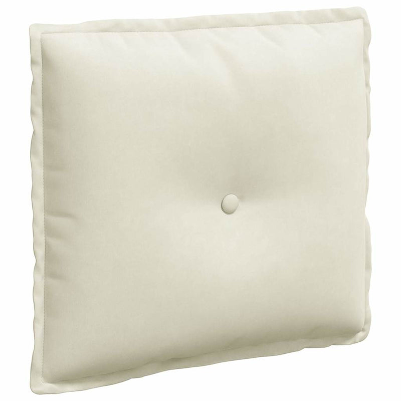 Load image into Gallery viewer, Vidaxl rugkussen crème 50 x 45 cm cordstof

