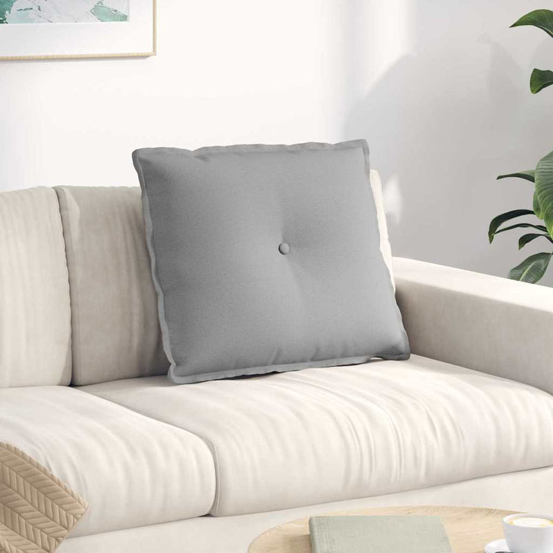 Load image into Gallery viewer, Vidaxl rugkussen wolkengrijs 60 x 19 x 50 cm stof
