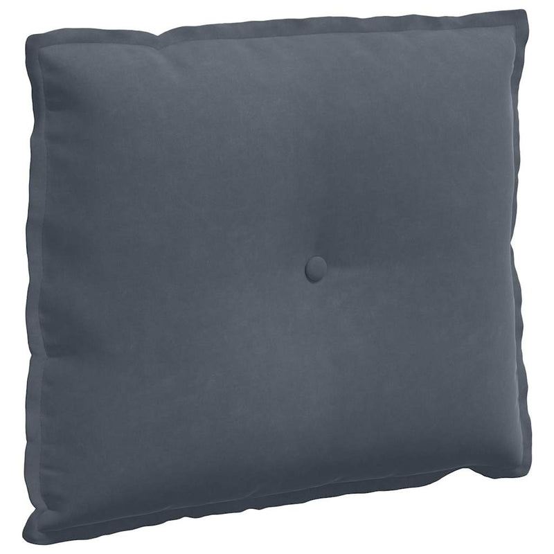 Load image into Gallery viewer, Vidaxl rugkussen donkergrijs 60 x 50 cm cordstof
