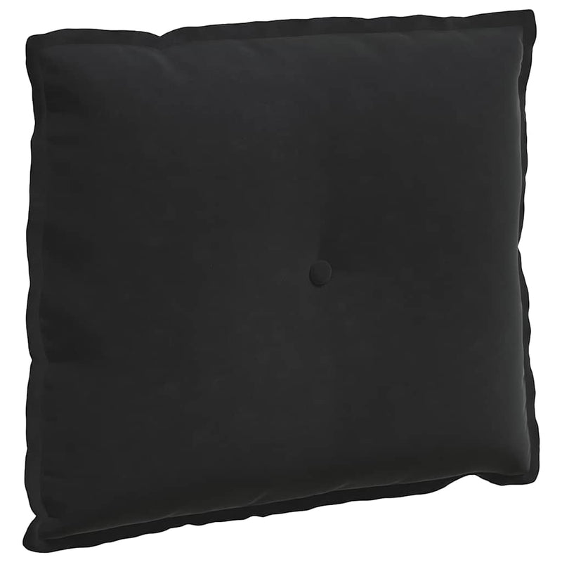 Load image into Gallery viewer, Vidaxl rugkussen zwart 60 x 50 cm cordstof
