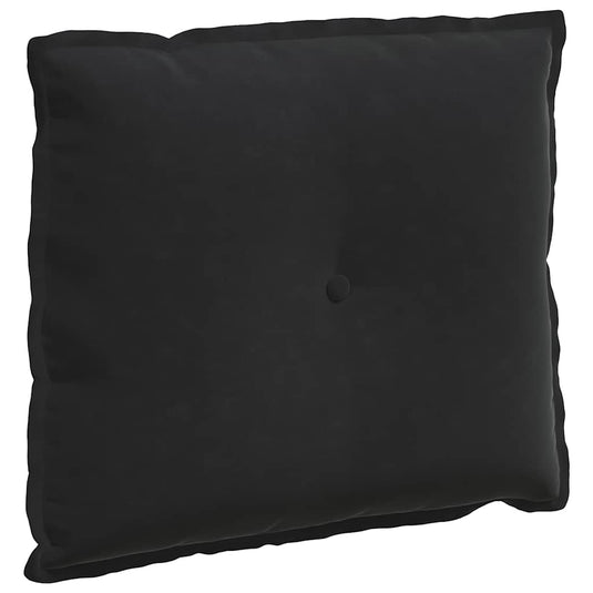 Vidaxl rugkussen zwart 60 x 50 cm cordstof