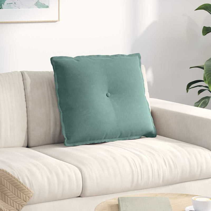 Load image into Gallery viewer, Vidaxl rugkussen zeegroen 60 x 50 cm cordstof
