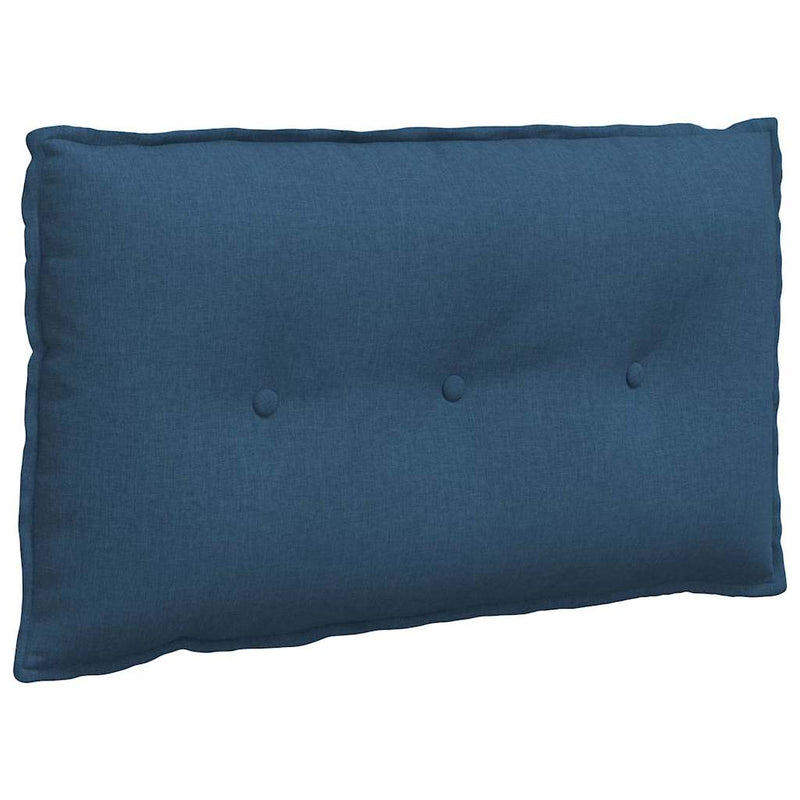 Load image into Gallery viewer, Vidaxl rugkussen blauw 80 x 19 x 50 cm stof
