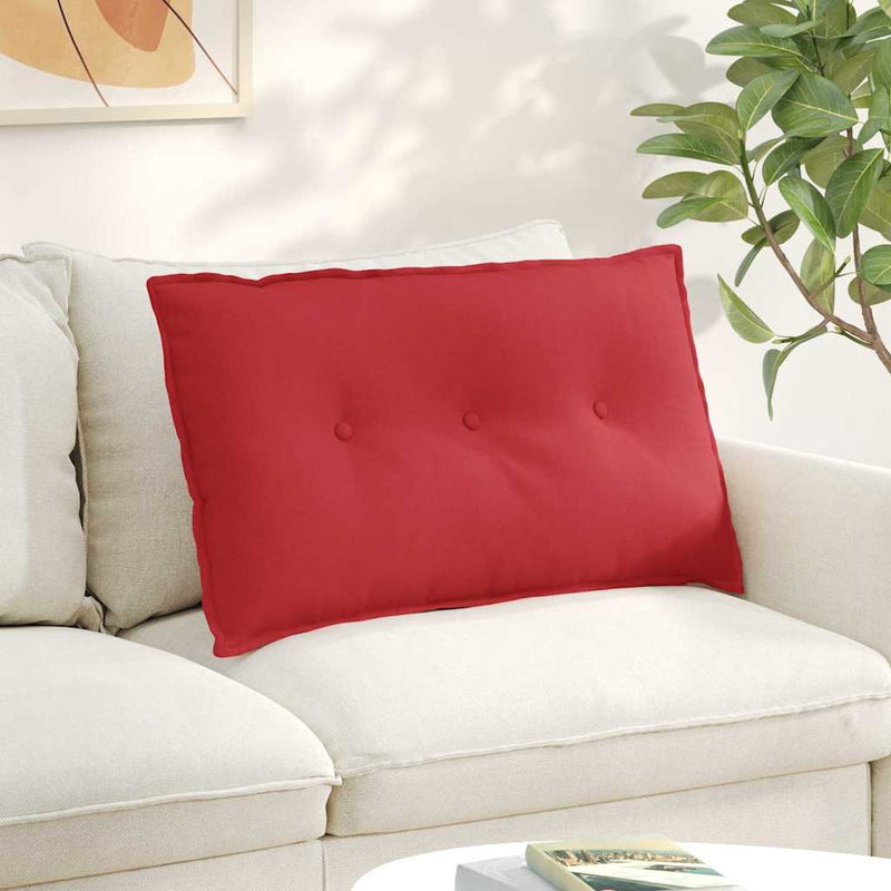 Load image into Gallery viewer, Vidaxl rugkussen rood 80 x 19 x 50 cm stof
