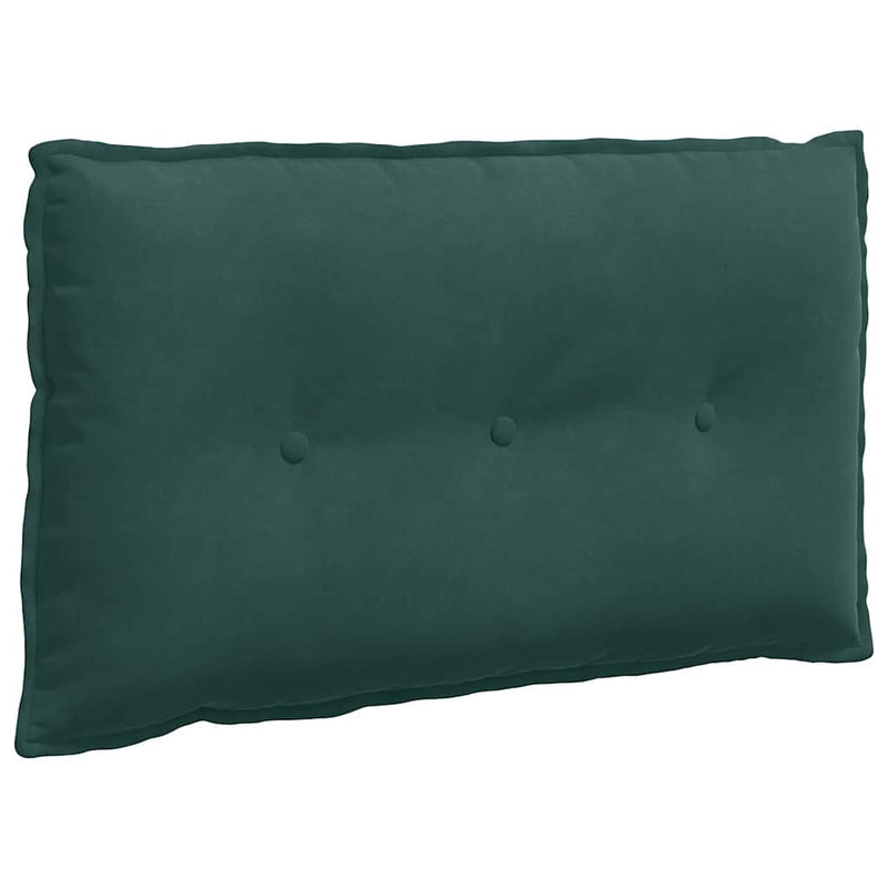 Load image into Gallery viewer, Vidaxl rugkussen donkergroen 80 x 50 cm cordstof
