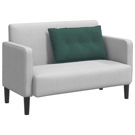 Vidaxl rugkussen donkergroen 80 x 50 cm cordstof
