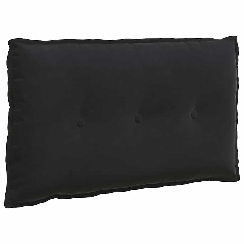 Load image into Gallery viewer, Vidaxl rugkussen zwart 80 x 50 cm cordstof
