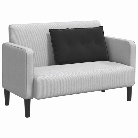 Vidaxl rugkussen zwart 80 x 50 cm cordstof