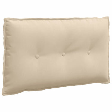 Vidaxl rugkussen crème 80 x 50 cm microvezel stof