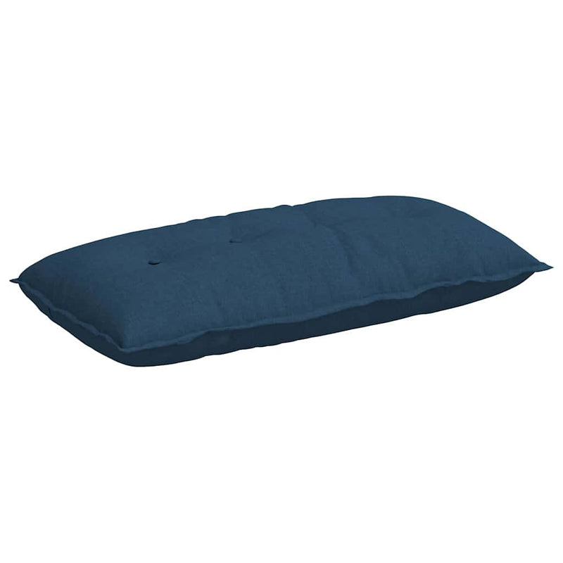 Load image into Gallery viewer, Vidaxl rugkussen blauw 100 x 19 x 50 cm stof
