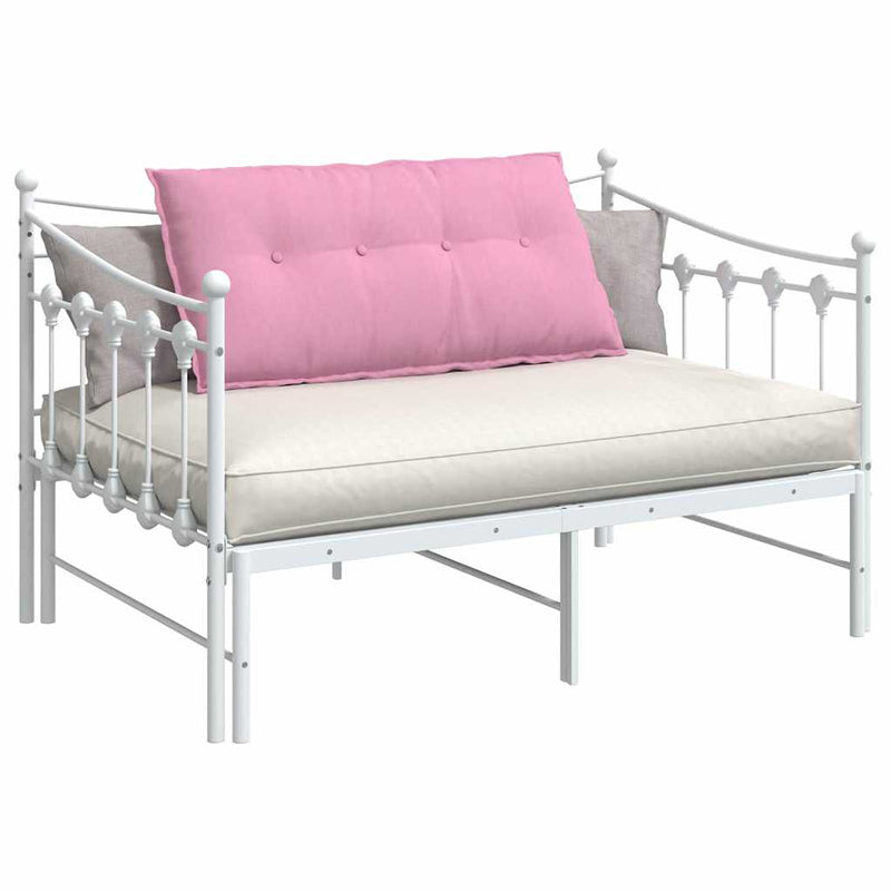Load image into Gallery viewer, Vidaxl rugkussen roze 100 x 19 x 50 cm stof

