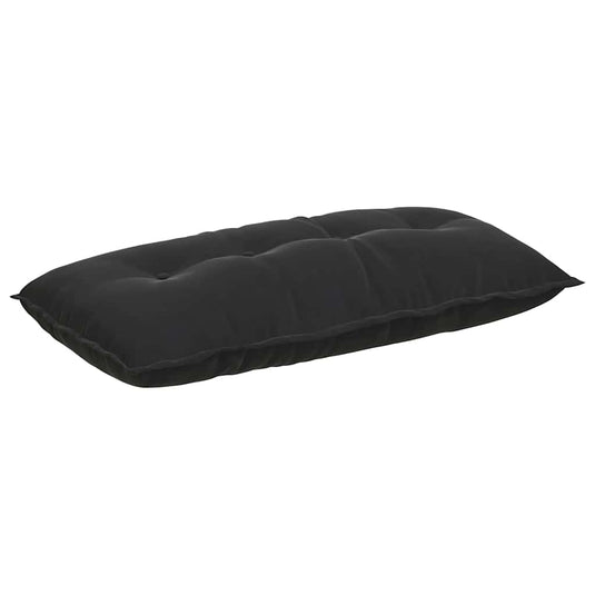 Vidaxl rugkussen zwart 100 x 50 cm cordstof