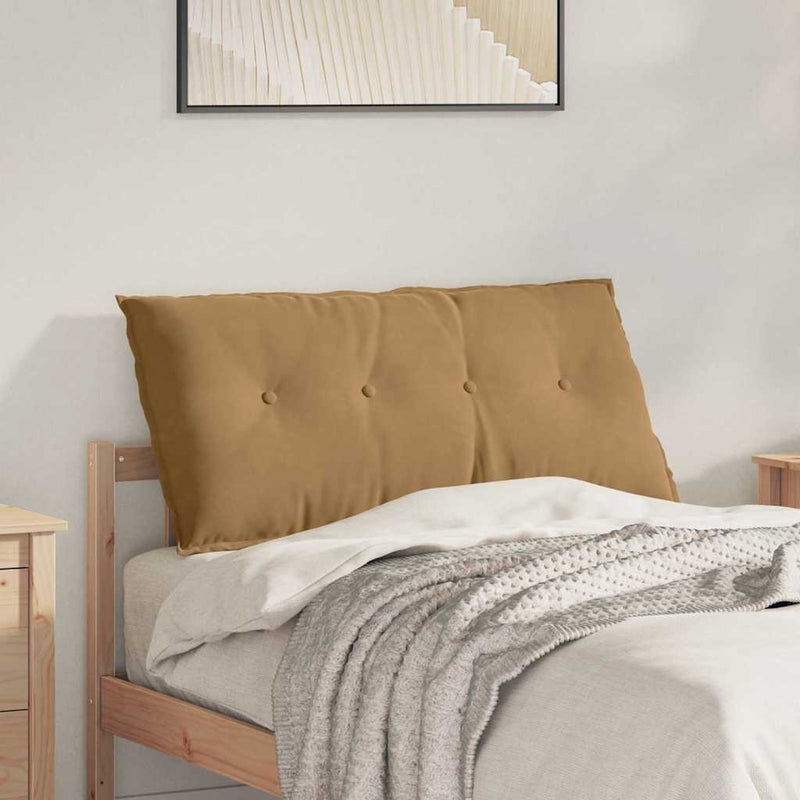 Load image into Gallery viewer, Vidaxl rugkussen bruin 100 x 50 cm cordstof
