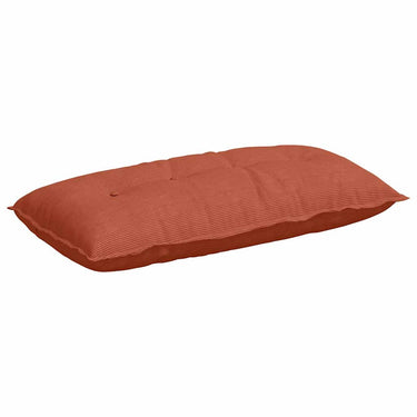 Vidaxl rugkussen rood-oranje 100 x 50 cm cordstof