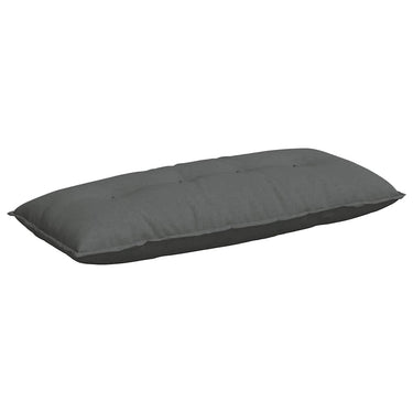 Vidaxl rugkussen donkergrijs 120 x 19 x 50 cm stof