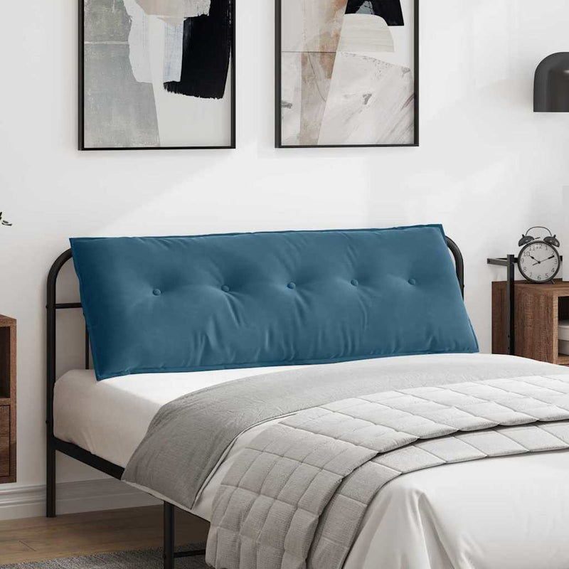 Load image into Gallery viewer, Vidaxl rugkussen blauw 140 x 50 cm cordstof
