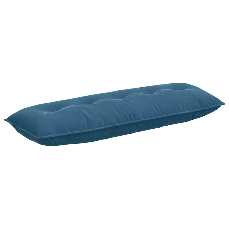 Load image into Gallery viewer, Vidaxl rugkussen blauw 140 x 50 cm cordstof
