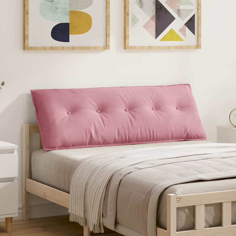 Load image into Gallery viewer, Vidaxl rugkussen roze 140 x 50 cm cordstof
