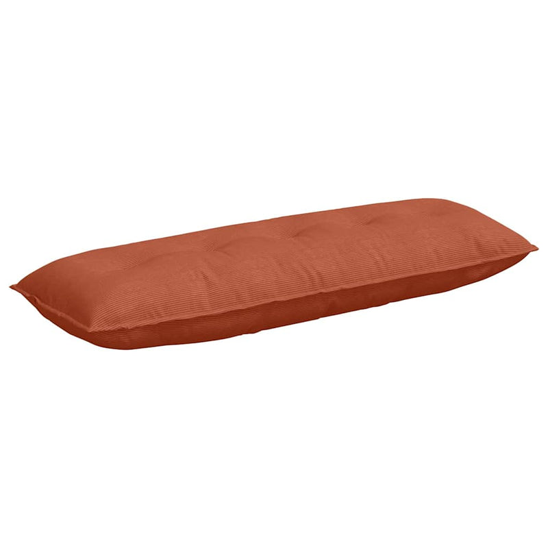 Load image into Gallery viewer, Vidaxl rugkussen rood-oranje 140 x 50 cm cordstof
