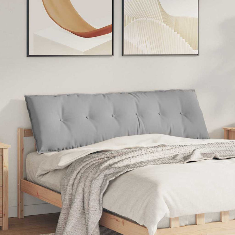 Load image into Gallery viewer, Vidaxl rugkussen wolkengrijs 160 x 19 x 50 cm stof
