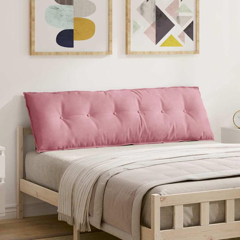 Load image into Gallery viewer, Vidaxl rugkussen roze 160 x 50 cm cordstof
