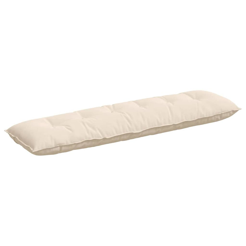 Load image into Gallery viewer, Vidaxl rugkussen beige 180 x 50 cm microvezel stof
