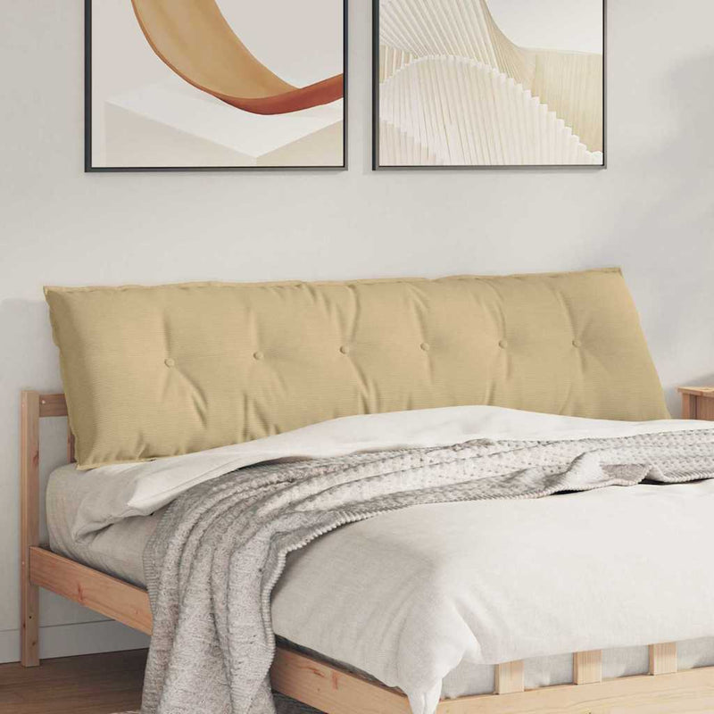 Load image into Gallery viewer, Vidaxl rugkussen grijs groen 180 x 50 cm cordstof
