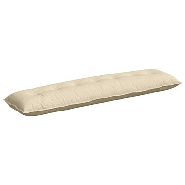 Vidaxl rugkussen crème 200 x 19 x 50 cm stof
