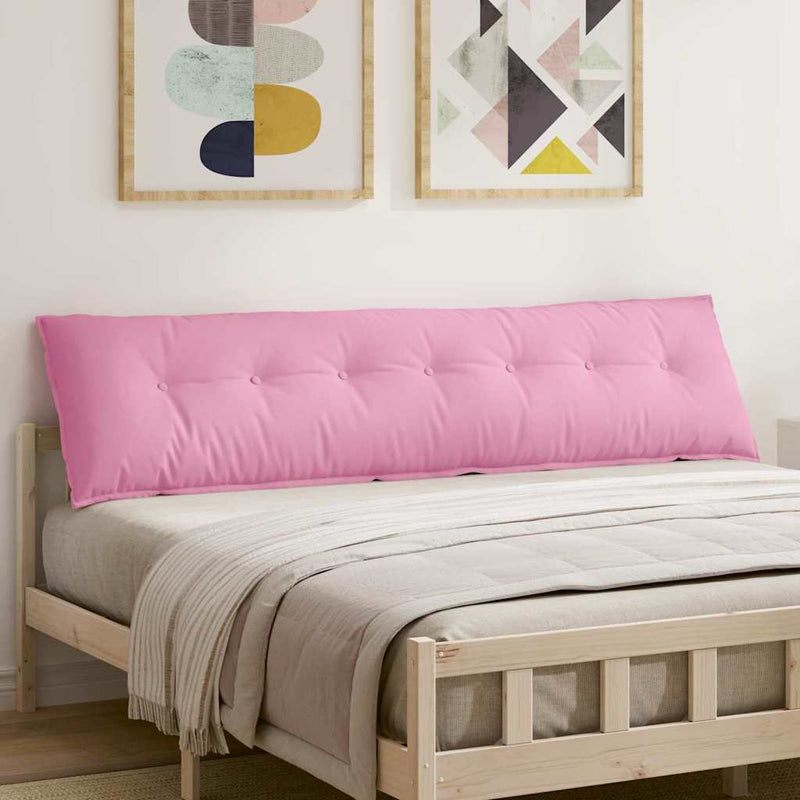 Load image into Gallery viewer, Vidaxl rugkussen roze 200 x 19 x 50 cm stof
