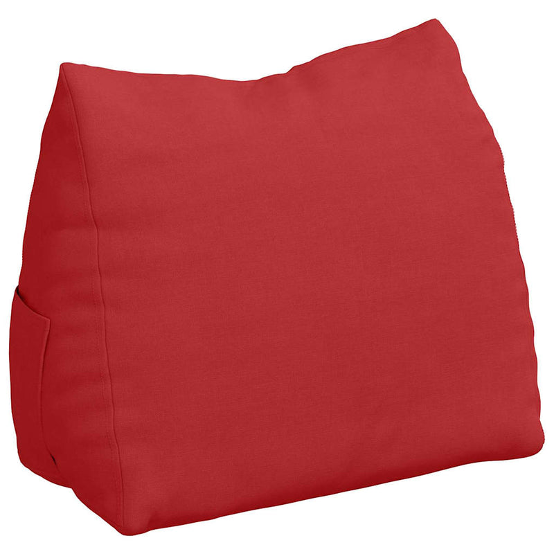 Load image into Gallery viewer, Vidaxl rugkussen rood 45 x 20 x 35 cm stof
