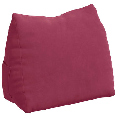 Vidaxl rugkussen wijnrood 45 x 20 x 35 cm cordstof