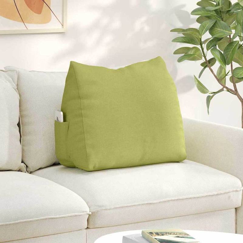 Load image into Gallery viewer, Vidaxl rugkussen lichtgroen 60 x 20 x 50 cm stof
