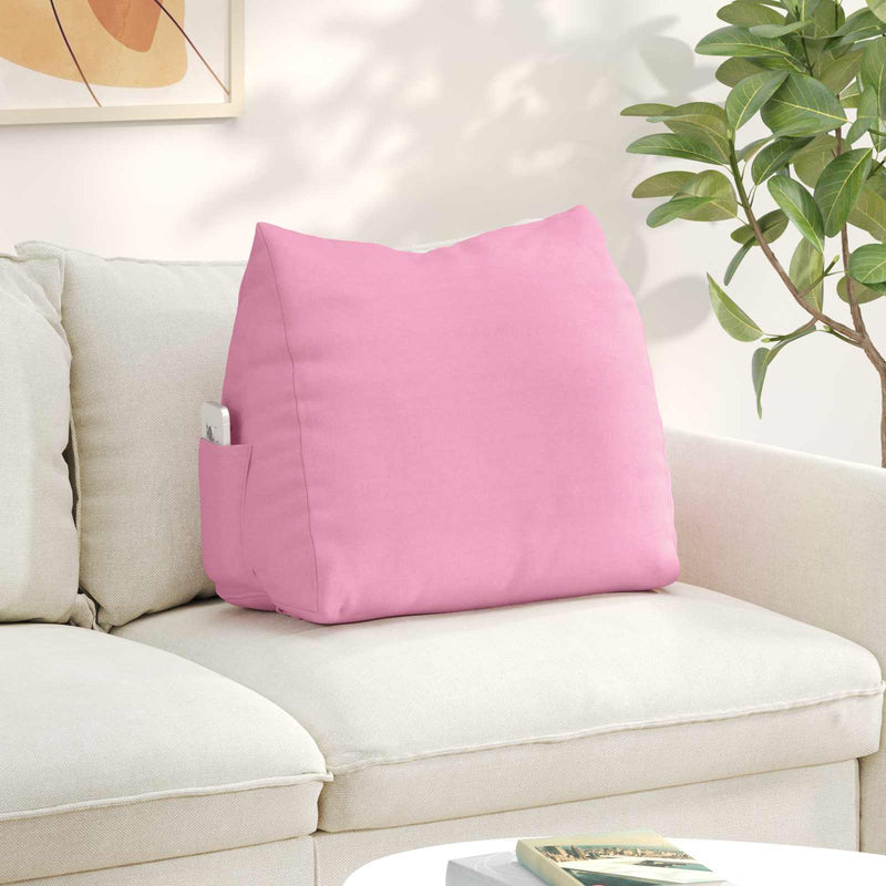 Load image into Gallery viewer, Vidaxl rugkussen roze 60 x 20 x 50 cm stof
