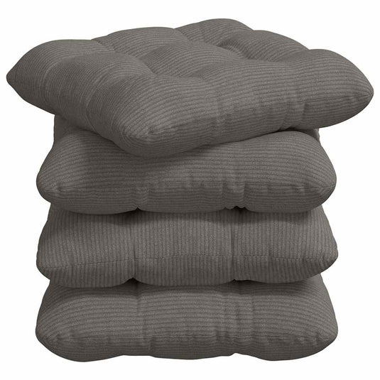 Vidaxl zitkussens 4 pcs lichtgrijs 45 x 45 cm katoen stof