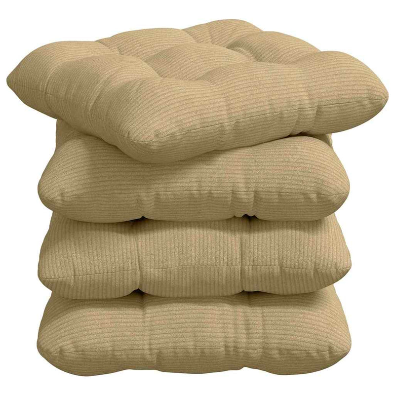 Load image into Gallery viewer, Vidaxl zitkussens 4 pcs grijs groen 45 x 45 cm katoen stof
