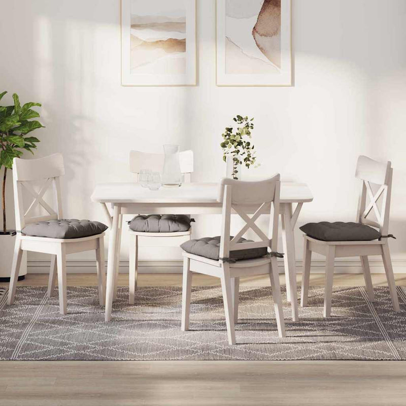 Load image into Gallery viewer, Vidaxl zitkussens 4 pcs taupe 40 x 40 x 6 cm stof
