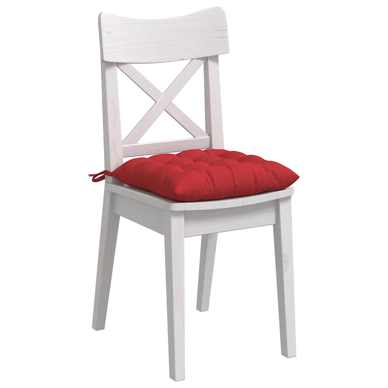 Load image into Gallery viewer, Vidaxl zitkussens 4 pcs rood 40 x 40 x 6 cm stof
