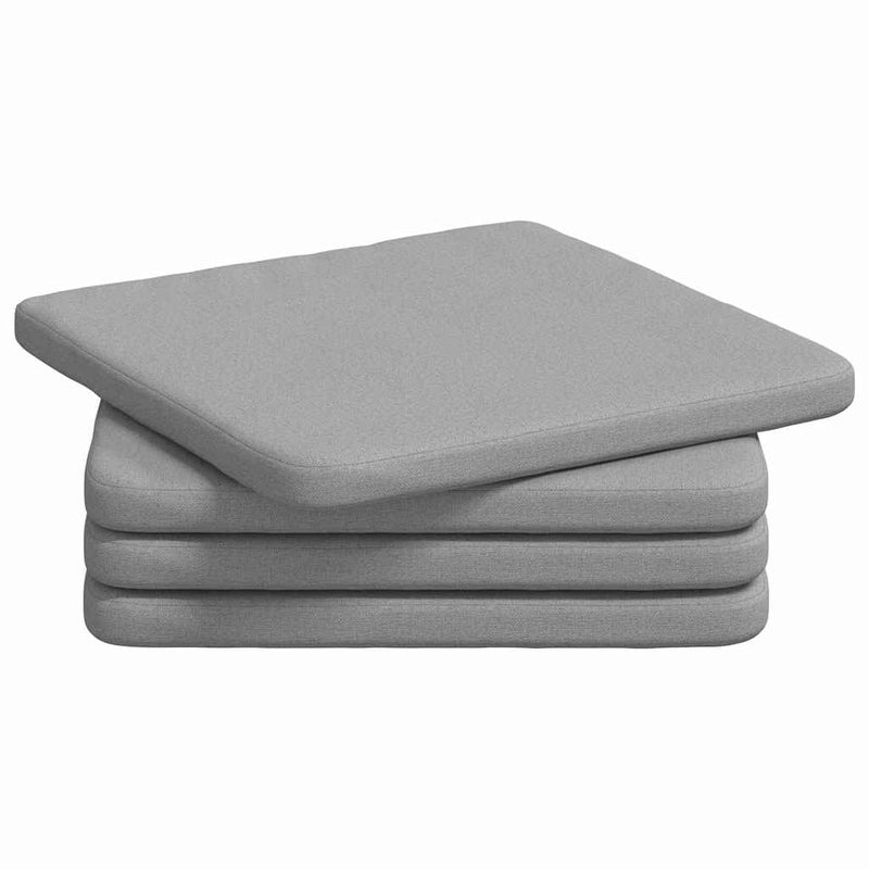 Load image into Gallery viewer, Vidaxl zitkussens 4 pcs wolkengrijs 40 x 40 x 3 cm stof
