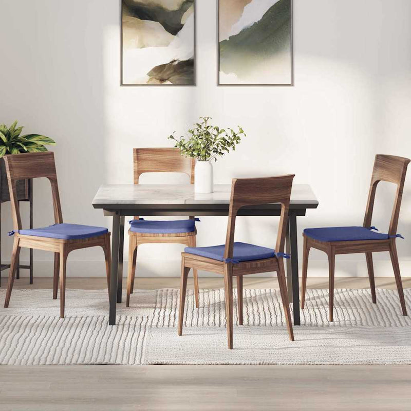 Load image into Gallery viewer, Vidaxl zitkussens 4 pcs jeans blauw 40 x 40 x 3 cm stof
