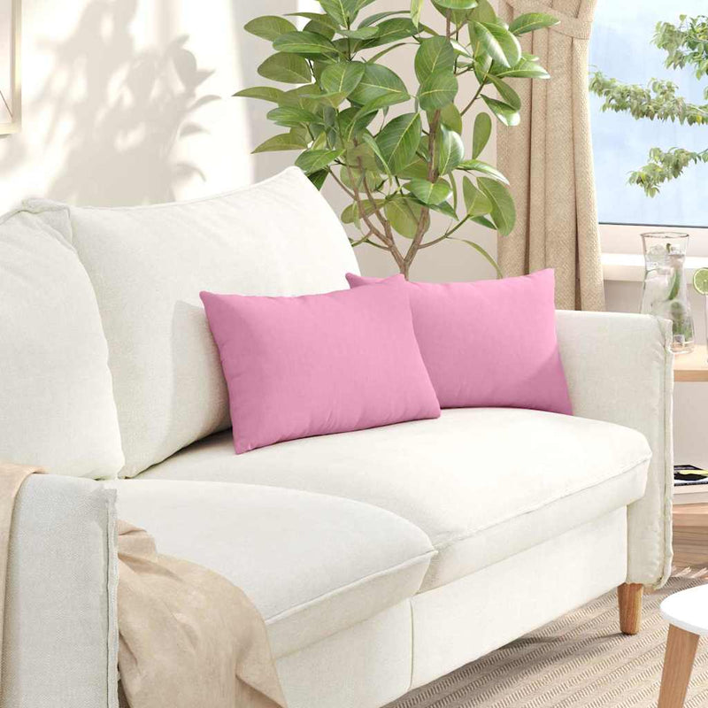 Load image into Gallery viewer, Vidaxl sofa kussens 2 pcs roze 50 x 30 cm stof
