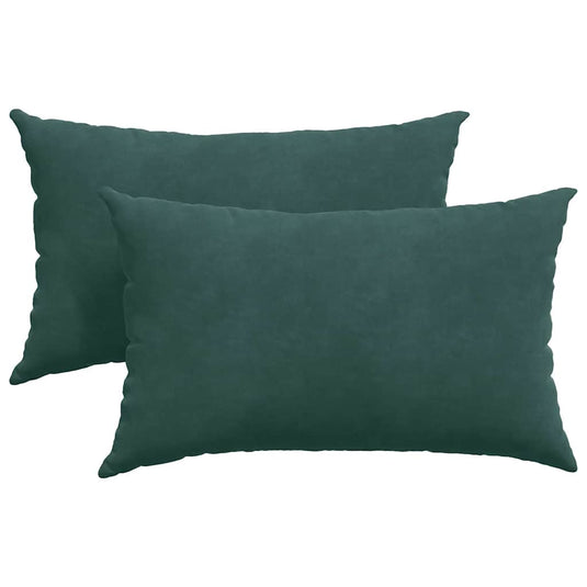 Vidaxl sofa kussens 2 stuks donkergroen 50 x 30 cm cordstof
