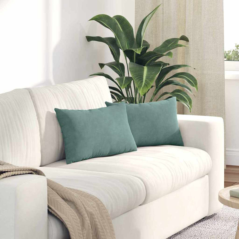 Load image into Gallery viewer, Vidaxl sofa kussens 2 stuks zeegroen 50 x 30 cm cordstof

