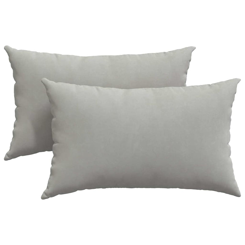 Load image into Gallery viewer, Vidaxl sofa kussens 2 stuks lichtgrijs 50 x 30 cm stof
