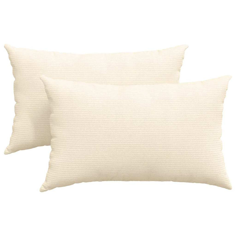 Load image into Gallery viewer, Vidaxl sofa kussens 2 stuks crème 50 x 30 cm cordstof
