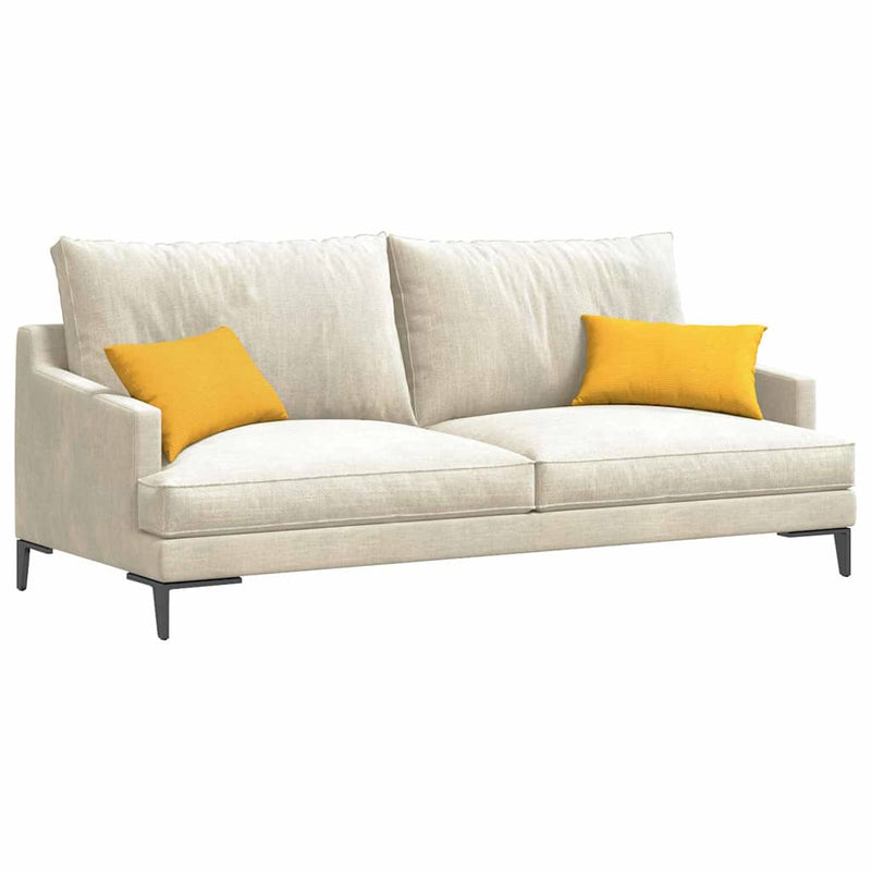 Load image into Gallery viewer, Vidaxl sofa kussens 2 stuks lichtgeel 50 x 30 cm cordstof
