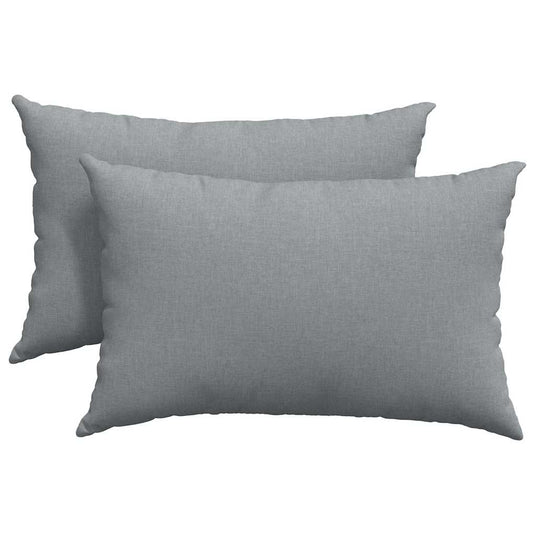 Vidaxl sofa kussens 2 pcs lichtgrijs 60 x 40 cm stof