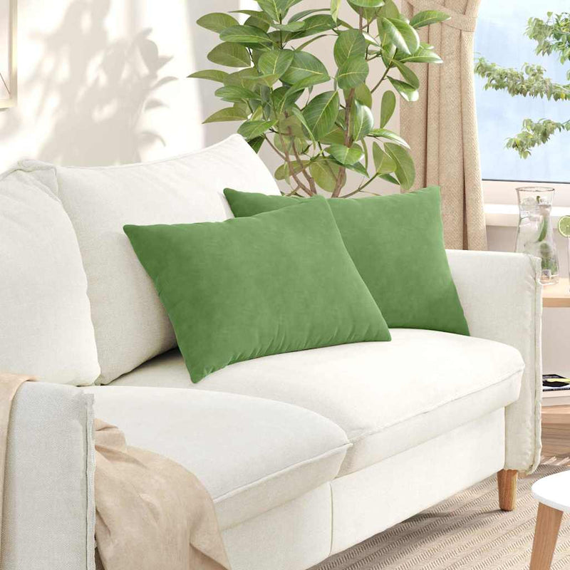 Load image into Gallery viewer, Vidaxl sofa kussens 2 stuks lichtgroen 60 x 40 cm cordstof

