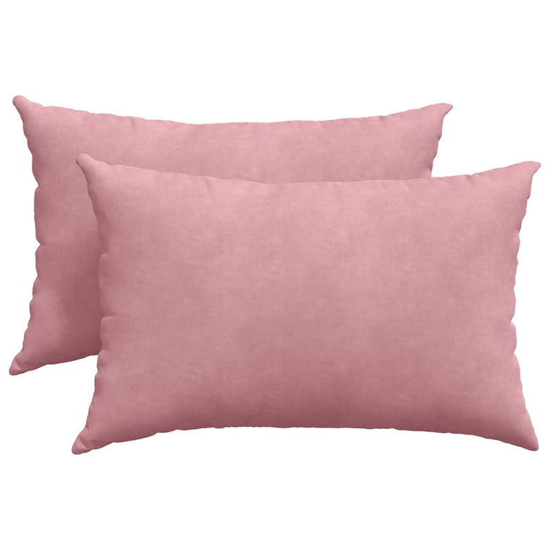 Load image into Gallery viewer, Vidaxl sofa kussens 2 stuks roze 60 x 40 cm cordstof
