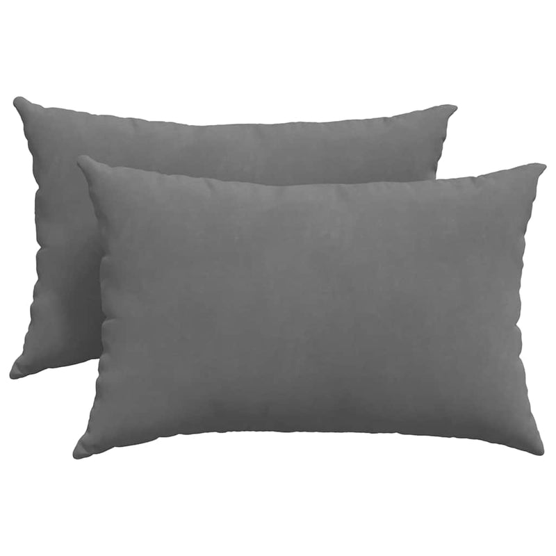 Load image into Gallery viewer, Vidaxl sofa kussens 2 stuks donkergrijs 60 x 40 cm stof
