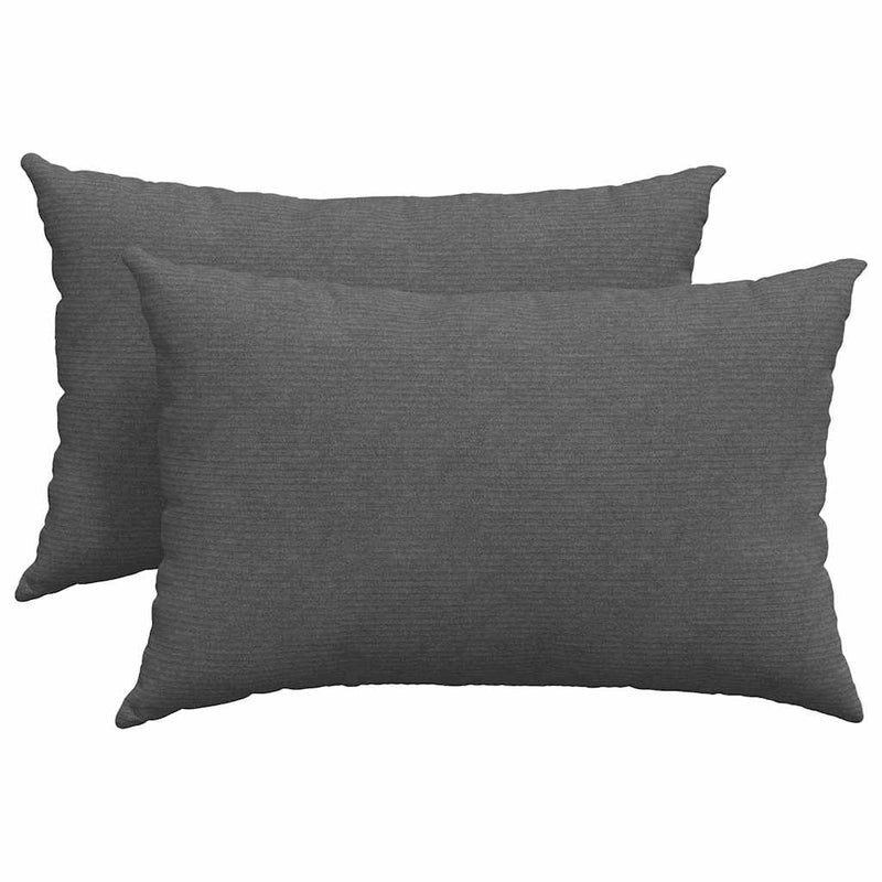 Load image into Gallery viewer, Vidaxl sofa kussens 2 stuks donkergrijs 60 x 40 cm cordstof
